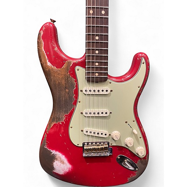 Used Fender Custom Shop 60 Super Heavy Relic Dakota Red Solid Body Electric Guitar