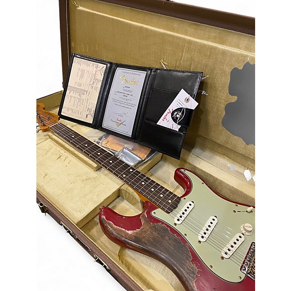 Used Fender Custom Shop 60 Super Heavy Relic Dakota Red Solid Body Electric Guitar