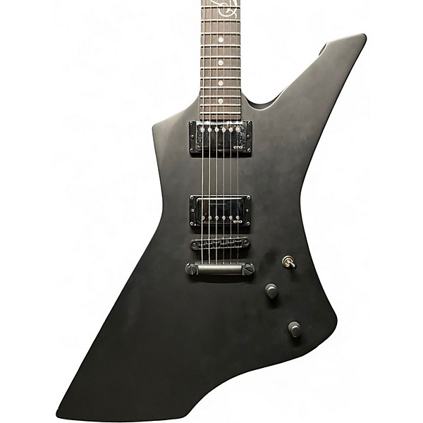 Used ESP LTD James Hetfield Snakebyte Satin Black Solid Body Electric Guitar