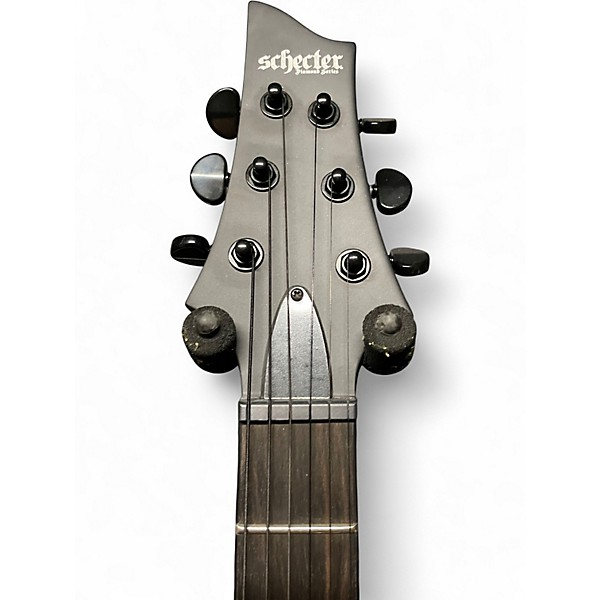 Used Schecter Guitar Research C1 Platinum Satin Black Solid Body Electric Guitar