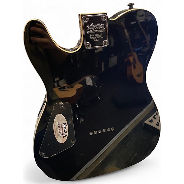 Used Schecter Guitar Research Diamond Series PT Black Solid Body Electric Guitar