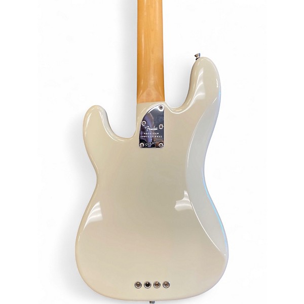 Used Fender American Professional II Precision Bass Olympic White Electric Bass Guitar