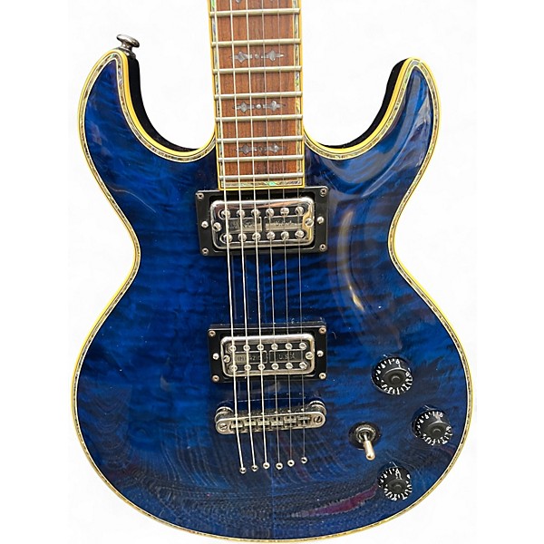Used Schecter Guitar Research S1 Elite Blue Solid Body Electric Guitar