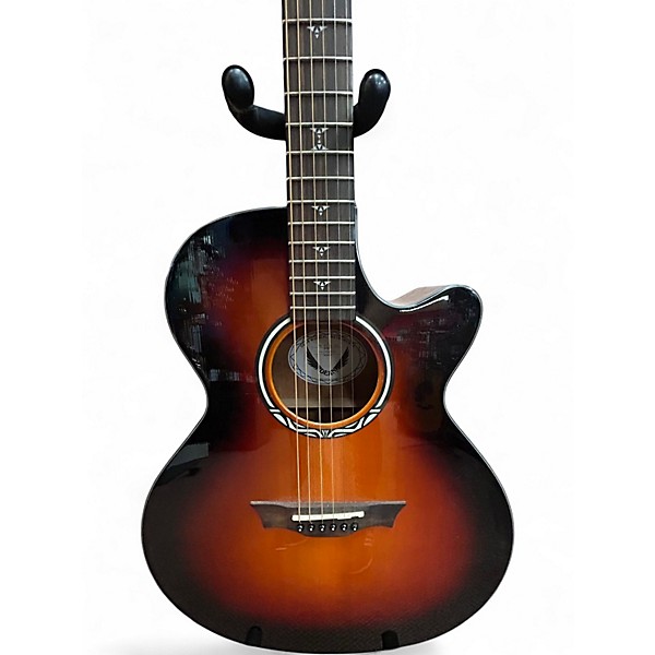 Used Dean Performer Plus 3 Color Sunburst Acoustic Electric Guitar