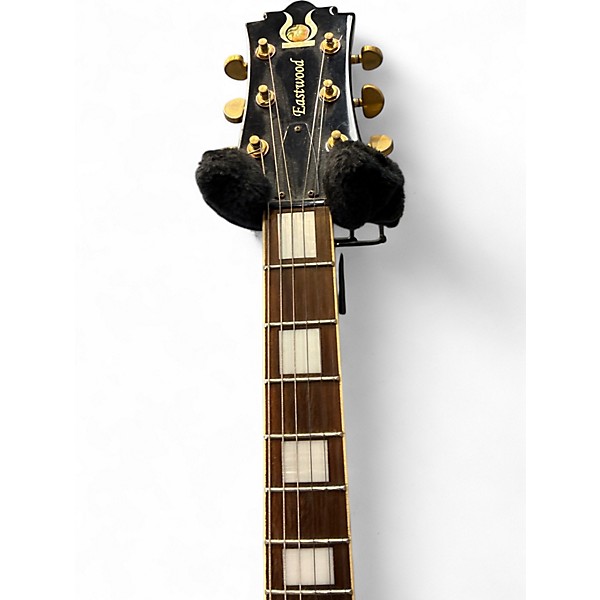 Used Eastwood SINGLE CUT Black Solid Body Electric Guitar