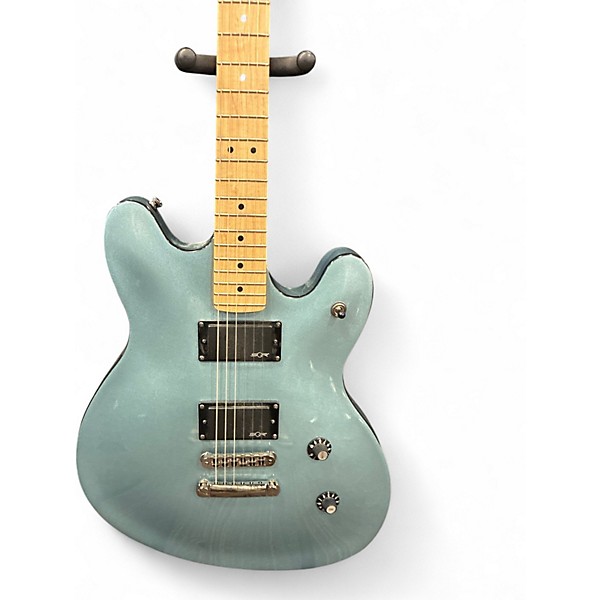 Used Squier Contemporary Active Starcaster Metallic Blue Hollow Body Electric Guitar
