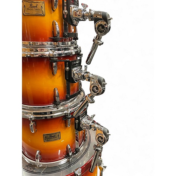 Used Pearl 4 Piece Masters Studio Cherry Sunburst Drum Kit
