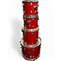 Used Ludwig 4 Piece Rocker Red Drum Kit thumbnail