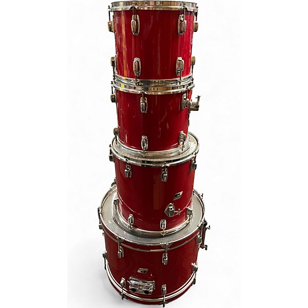 Used Ludwig 4 Piece Rocker Red Drum Kit