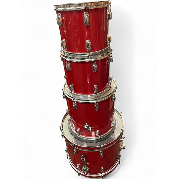 Used Ludwig 4 Piece Rocker Red Drum Kit