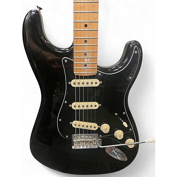 Used Fender Player Stratocaster Black Solid Body Electric Guitar