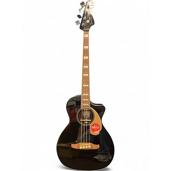 Used Fender Kingman V2 Black Acoustic Bass Guitar