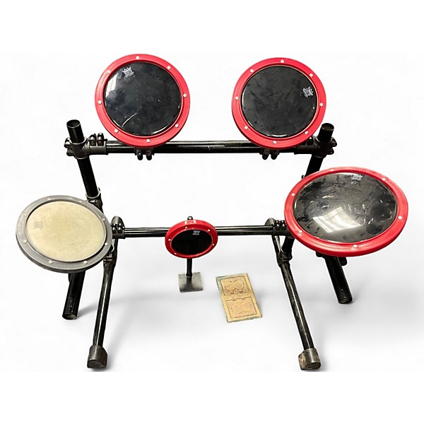Used Remo 8in 5-Piece Practice Pad Set Red Drum