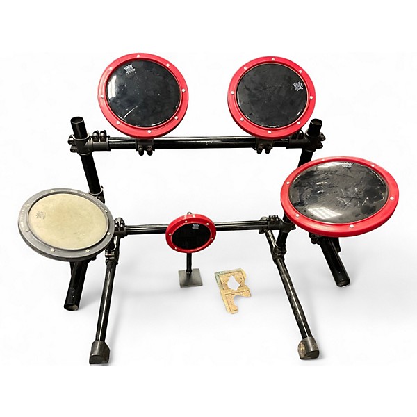 Used Remo 8in 5-Piece Practice Pad Set Red Drum