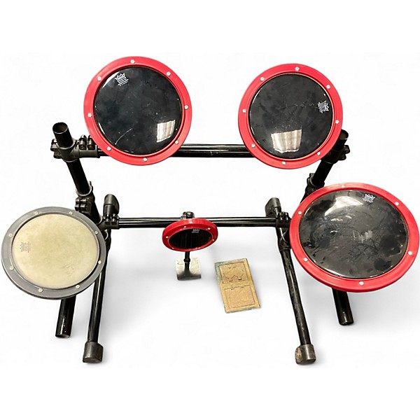 Used Remo 8in 5-Piece Practice Pad Set Red Drum