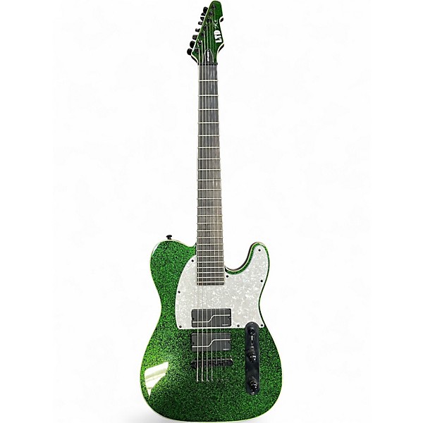 Used ESP LTD SCT607B Stephen Carpenter Signature 7 String Emerald Green Solid Body Electric Guitar