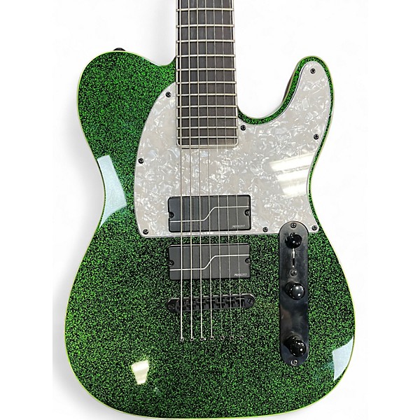 Used ESP LTD SCT607B Stephen Carpenter Signature 7 String Emerald Green Solid Body Electric Guitar