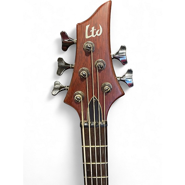 Used ESP LTD D5 5 String Mahogany Electric Bass Guitar