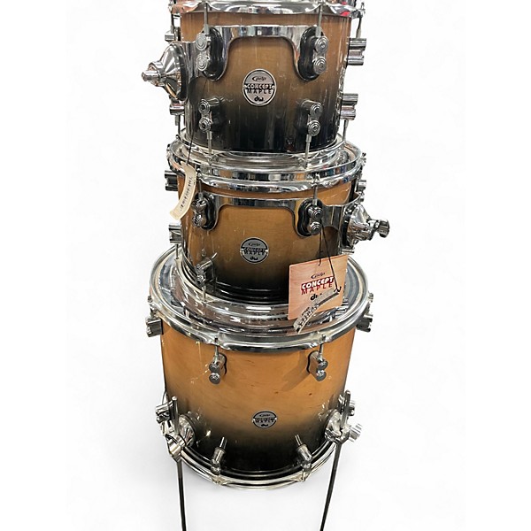 Used PDP by DW 4 Piece CONCEPT MAPLE Tobacco Burst Drum Kit