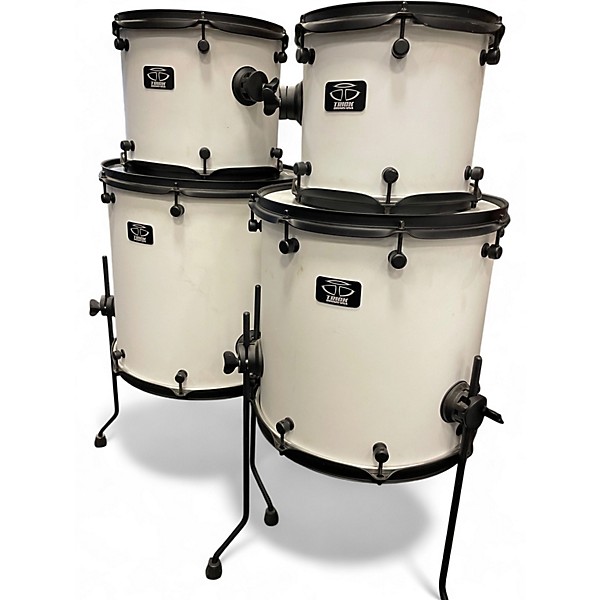 Used Trick 5 Piece RPM Vented Aluminum White Drum Kit