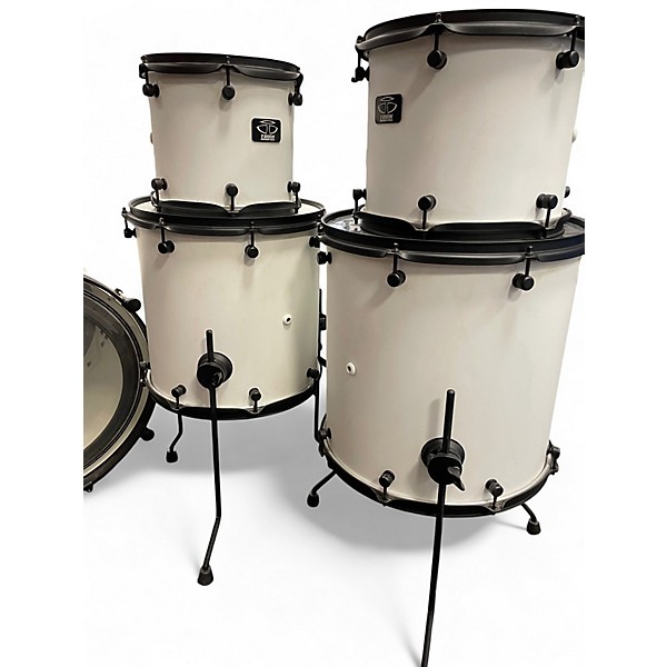 Used Trick 5 Piece RPM Vented Aluminum White Drum Kit