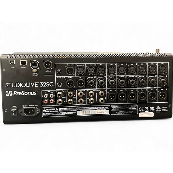 Used PreSonus StudioLive 32SC Digital Mixer