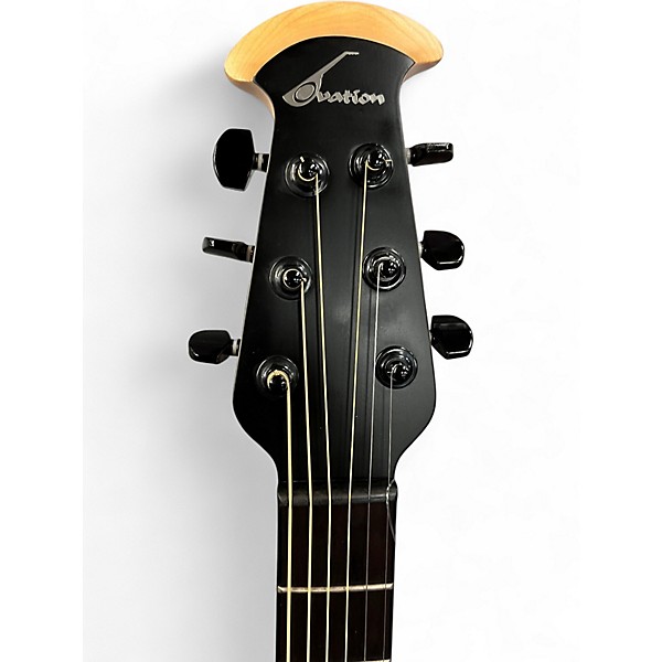 Used Ovation Elite T 1778TX Black Acoustic Electric Guitar