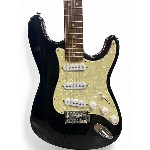 Used Fender Starcaster Black Hollow Body Electric Guitar