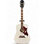 Used Epiphone Dove Pro Alpine White Acoustic Electric Guitar thumbnail