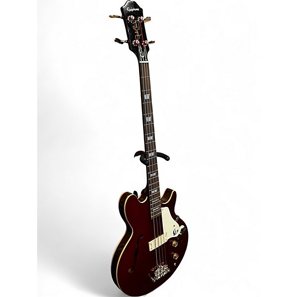 Used Epiphone Jack Casady Signature Red Electric Bass Guitar