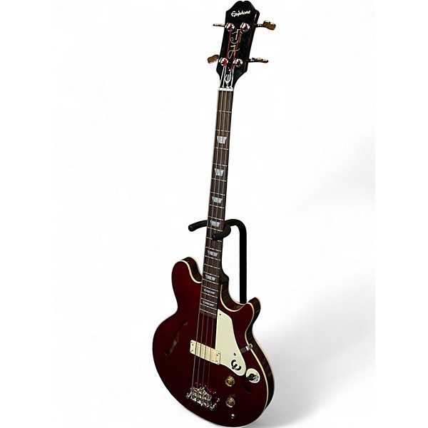 Used Epiphone Jack Casady Signature Red Electric Bass Guitar