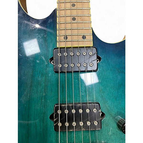 Used Ibanez RG652AMH PRESTIGE Blue Solid Body Electric Guitar