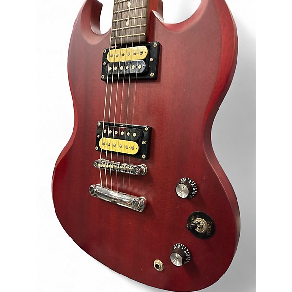 Used 2005 Epiphone SG Special Bolt On Faded Cherry Solid Body Electric Guitar