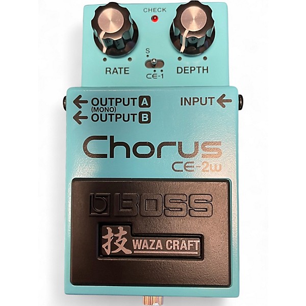 Used BOSS CE2W Waza Craft Chorus Effect Pedal