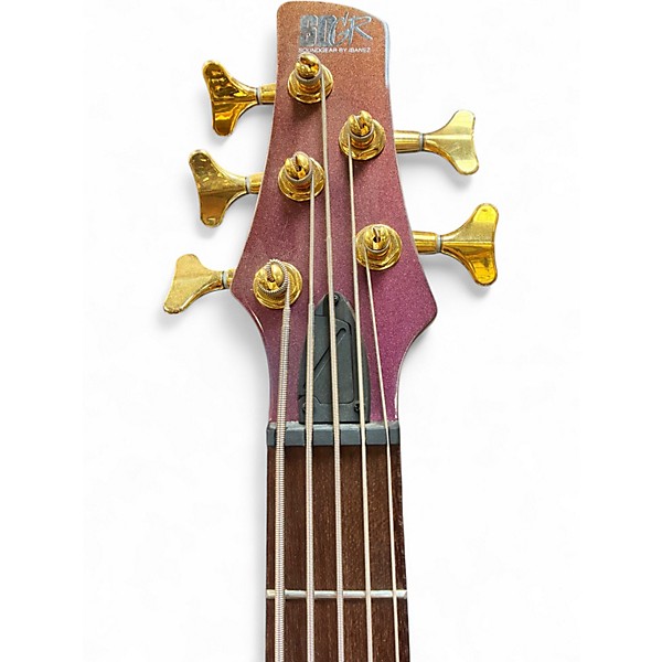 Used Ibanez SR305 5 String Purple Electric Bass Guitar