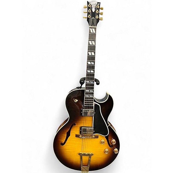 Used Gibson ES 175 2 Color Sunburst Hollow Body Electric Guitar