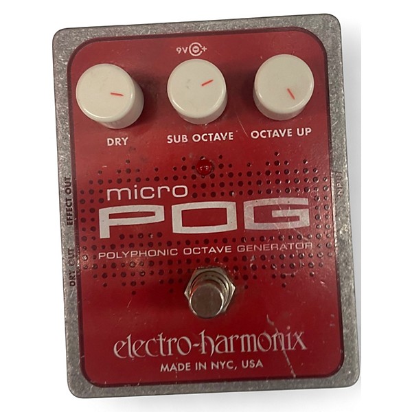 Used Electro-Harmonix Micro Pog Polyphonic Octave Generator Effect Pedal