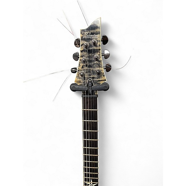 Used Schecter Guitar Research Exotic Star Gray Solid Body Electric Guitar