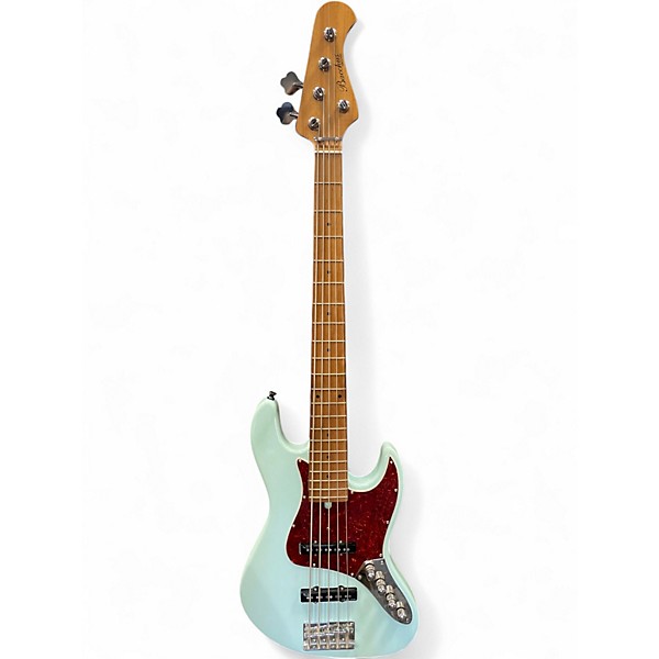 Used Bacchus WJB5 Blue Electric Bass Guitar