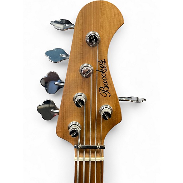 Used Bacchus WJB5 Blue Electric Bass Guitar