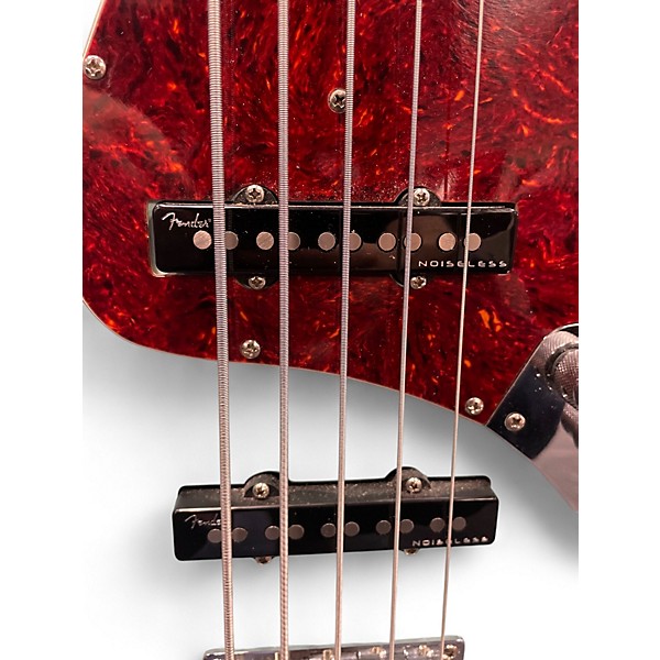 Used Bacchus WJB5 Blue Electric Bass Guitar