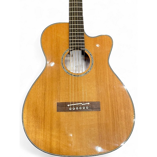 Used Takamine EF740FS-TT Natural Acoustic Electric Guitar