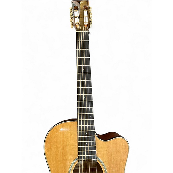 Used Takamine EF740FS-TT Natural Acoustic Electric Guitar