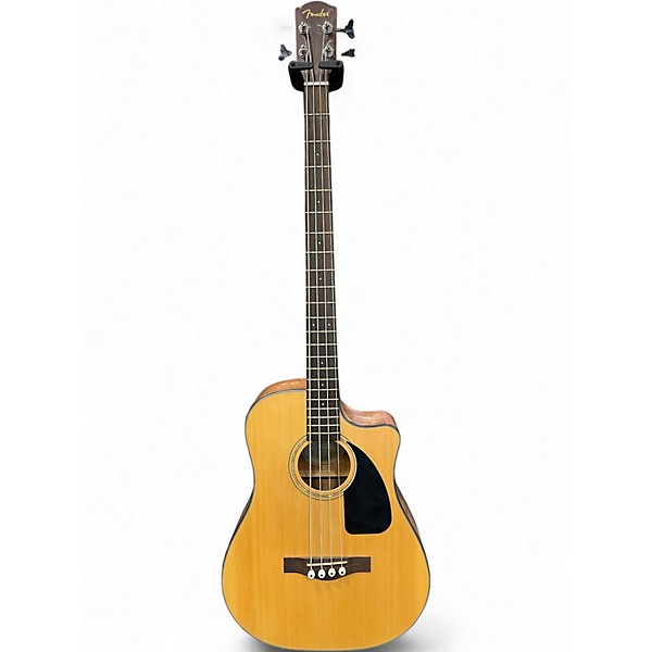 Used Fender CB100CE Natural Acoustic Bass Guitar
