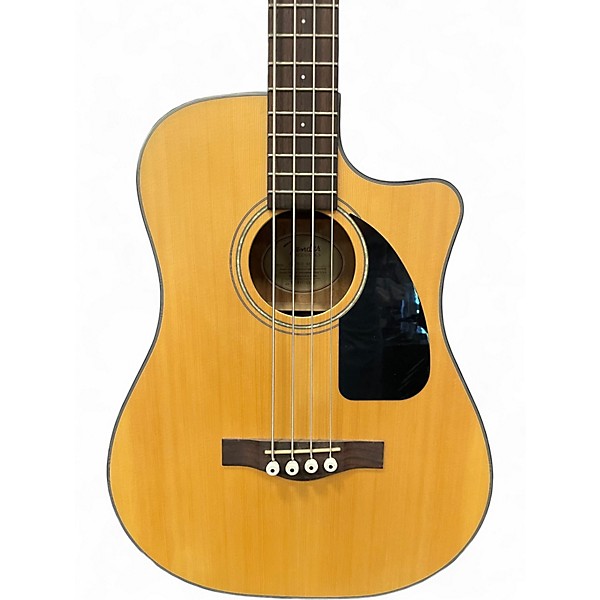 Used Fender CB100CE Natural Acoustic Bass Guitar