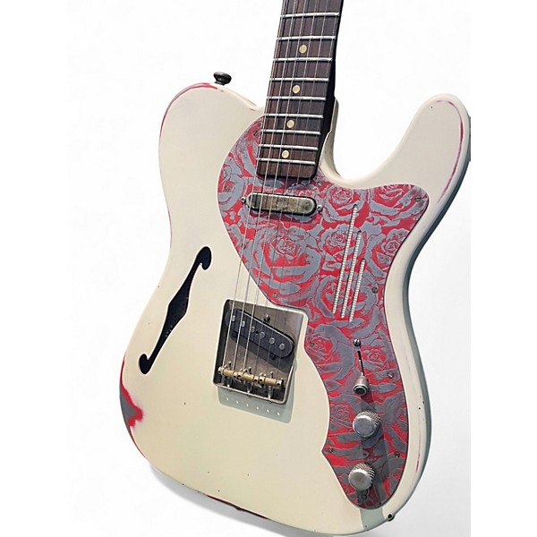 Used James Trussart deluxe steelcaster Cream Hollow Body Electric Guitar
