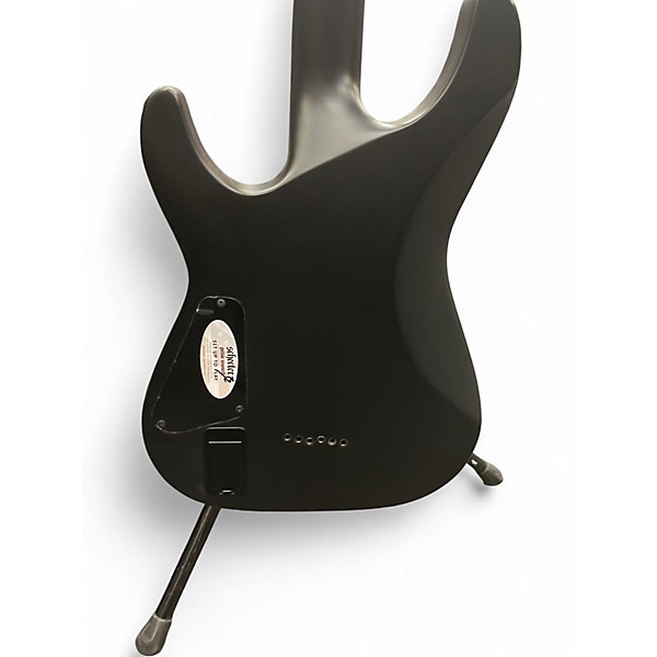 Used Schecter Guitar Research DIAMOND C1 BLACKOUT Black Solid Body Electric Guitar