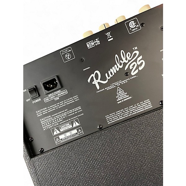 Used Fender Rumble 25 25W 1x10 Bass Combo Amp