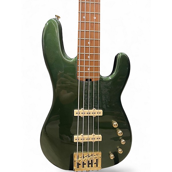 Used Charvel PRO MOD SAN DIMAS PJ V Green Electric Bass Guitar