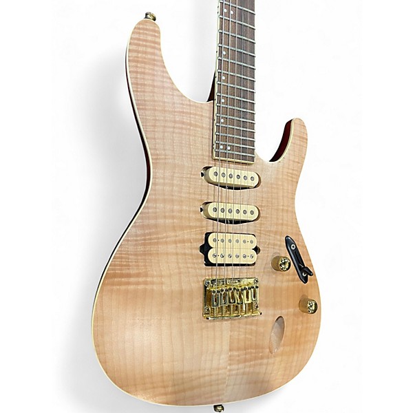 Used Ibanez sew761fm Natural Solid Body Electric Guitar
